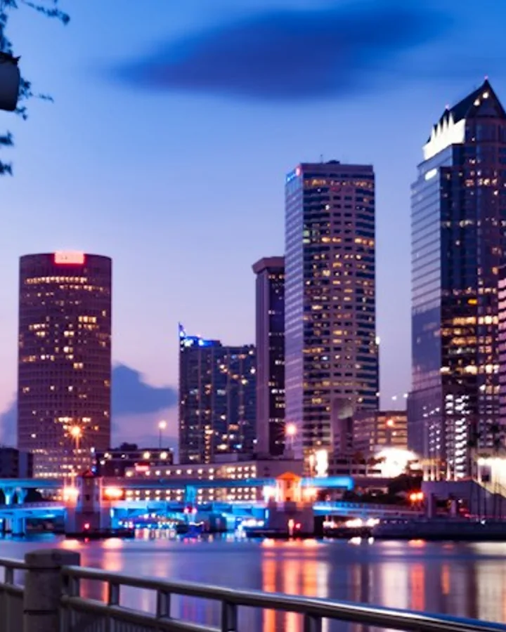 Waterfront skyline in Tampa, Florida